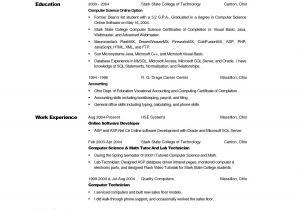 Sample Resume for Ojt Computer Science Students Sample Resume for Ojt Computer Science Students Lovely