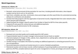 Sample Resume for Payroll assistant Payroll Administrator Resume Sample Resumelift Com