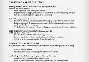 Sample Resume for Police Officer with No Experience Police Officer Resume Sample Writing Guide Resume Genius