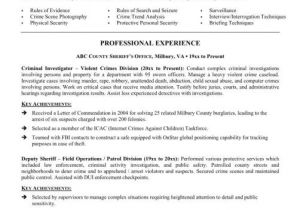 Sample Resume for Police Officer with No Experience Police Officer Resume Samples No Experience Resume