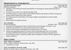 Sample Resume for Procurement Officer Purchasing Manager Resume Resumecompanion Com Resume