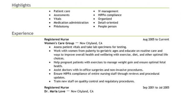 Sample Resume for Registered Nurse Position Unforgettable Registered Nurse Resume Examples to Stand
