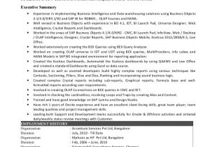 Sample Resume for Sap Abap 1 Year Of Experience Sample Resume for Sap Abap 1 Year Of Experience Free