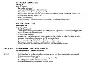 Sample Resume for Sap Fico Consultant Sap Fico Consultant Resume Samples Velvet Jobs