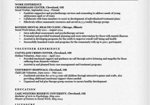 Sample Resume for social Worker Position social Work Resume Sample Writing Guide Resume Genius