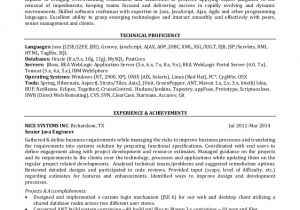 Sample Resume for software Engineer with Experience In Java How to Write software Engineer Resume