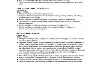 Sample Resume for software Test Engineer with Experience software Test Engineer Resume Samples Velvet Jobs
