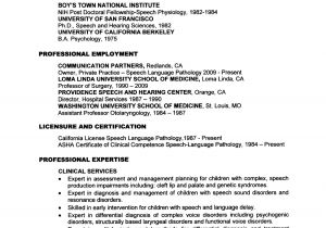 Sample Resume for Speech Language Pathologist Cover Letter for Speech Language Pathologist assistant