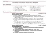 Sample Resume for Speech Language Pathologist Speech Language Pathologist Resume Examples Created by