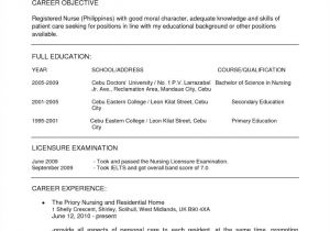 Sample Resume for Staff Nurse Position Sample Staff Nurse Resume Malaysia Resume Resume