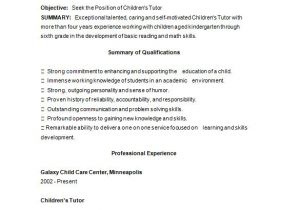 Sample Resume for Tutoring Position 11 Tutor Resume Templates Doc Pdf Free Premium