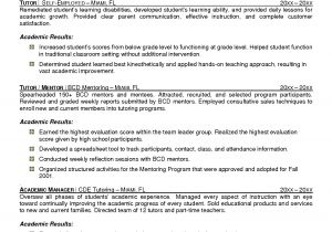 Sample Resume for Tutoring Position Math Tutor Job Description Resume Resume Ideas