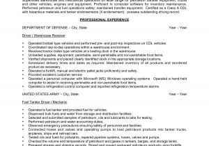 Sample Resume for Warehouse Worker General Warehouse Worker Resume Sample