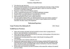 Sample Resume for Warehouse Worker Warehouse Worker Resume Occupational Examples Samples