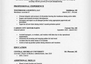 Sample Resume for Warehouse Worker Warehouse Worker Resume Sample Resume Genius
