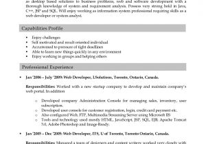 Sample Resume for Web Designer Experience Experience Resume Sample for Web Developer Bongdaao Com