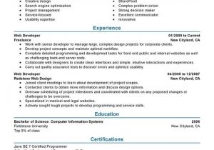 Sample Resume for Web Designer Experience Web Developer Resume Examples Created by Pros