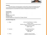Sample Resume format for Job Application with Experience 5 Cv Sample for Job Application Pdf theorynpractice