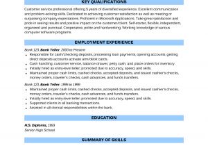 Sample Resume format for Job Application with Experience Sample Of Bank Teller Resume with No Experience Http