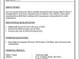 Sample Resume format Word File Resume Blog Co June 2014
