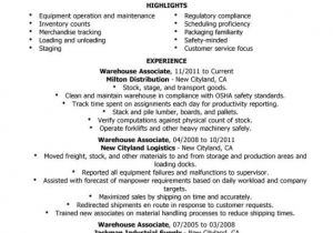 Sample Resume Objectives for forklift Operator Example Resume Warehouse Worker Resume Objective forklift