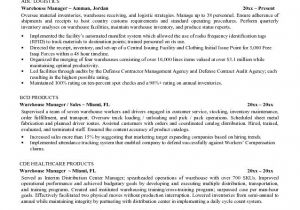 Sample Resume Objectives for Warehouse Worker 7 Resume Objective for Warehouse Worker Sample Resumes