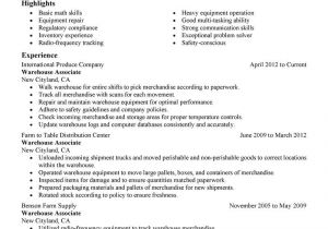 Sample Resume Objectives for Warehouse Worker Good Addison Hudson Example Of Warehouse Worker Resume