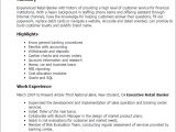Sample Resume Of A Banker 1 Retail Banker Resume Templates Try them now