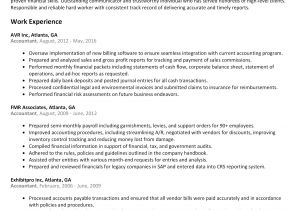 Sample Resume Of A Cpa New Sample Accounting Resume Resume Examples Templates