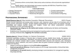 Sample Resume Of A Financial Analyst Financial Analyst Resume Sample Monster Com