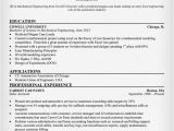 Sample Resume Of A Mechanical Engineer Resume format for Mechanical Engineering Students Pdf