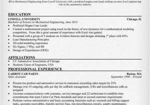 Sample Resume Of A Mechanical Engineer Resume format for Mechanical Engineering Students Pdf
