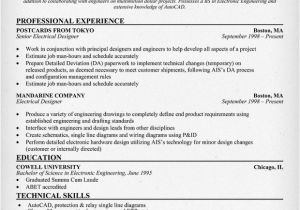 Sample Resume Of An Electrical Engineer Electrical Engineer Resume Template Business