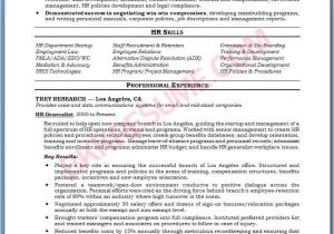 Sample Resume Of Hr Generalist Resume format Resume Examples Hr Generalist