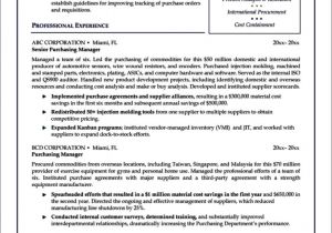 Sample Resume Of Purchase Manager Purchasing Manager Resume Template Free Samples