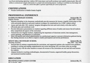 Sample Resume Of Teacher Applicant Sample Resume for Teacher Applicant Best Resume Gallery
