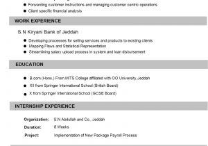 Sample Resume to Apply for Bank Jobs Cv format Banking Finance Resume Sample Naukriuglf Com