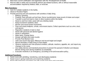 Sample Resume with Job Description A Cna Job Description Let 39 S Read Between the Lines