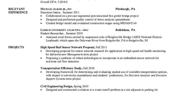 Sample Resume with Masters Degree Resume for Master Degree Civil Engineering Http