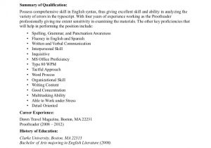 Sample Resume with One Job Experience Example Personal Statements for Cv No Work Experience