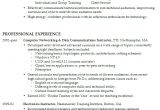 Sample Resume with One Job Experience Resume Work Experience Samples