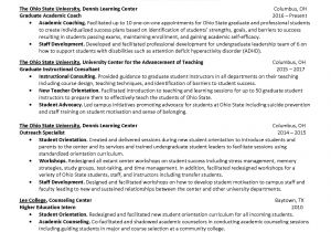 Sample Resume with Picture Resumes and Cover Letters Ohio State Alumni association