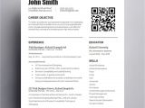 Sample Resume with Qr Code Entry Level Template with Qr Code Kukook