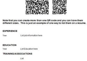Sample Resume with Qr Code How to Use Qr Codes On Your Resume and Business Cards Dr