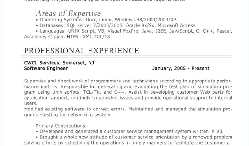 resume xml format