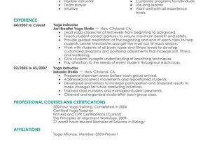 Sample Resume Yoga Teacher Unforgettable Yoga Instructor Resume Examples to Stand Out