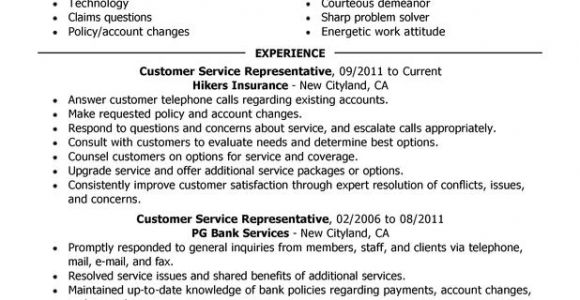 Sample Resumes for Customer Service Positions Customer Service Representative Resume Examples Free to