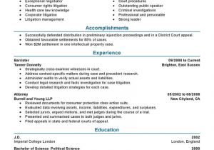 Sample Resumes for Lawyers Best attorney Resume Example Livecareer