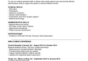 Sample Resumes for Medical assistants 10 Medical assistant Resume Templates Pdf Doc Free