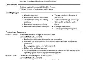 Sample Resumes for Medical assistants Best Medical assistant Resume Example Livecareer